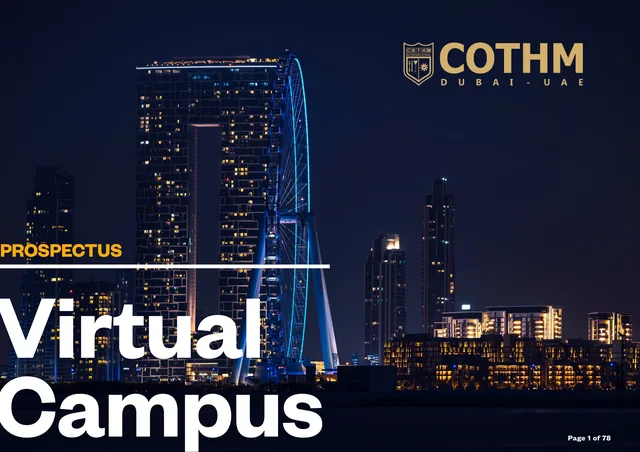 Cover of the COTHM Dubai prospectus