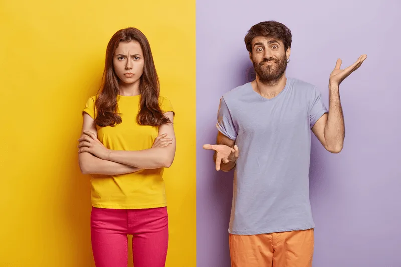 Two People Unhappy